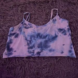 Blue Tye Dye forever-21 crop top